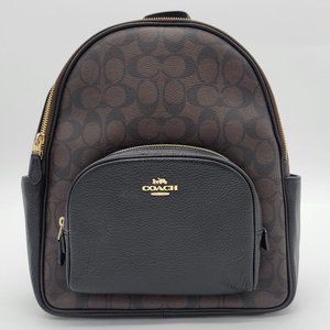 Coach Monogram Court Backpack in Signature Canvas